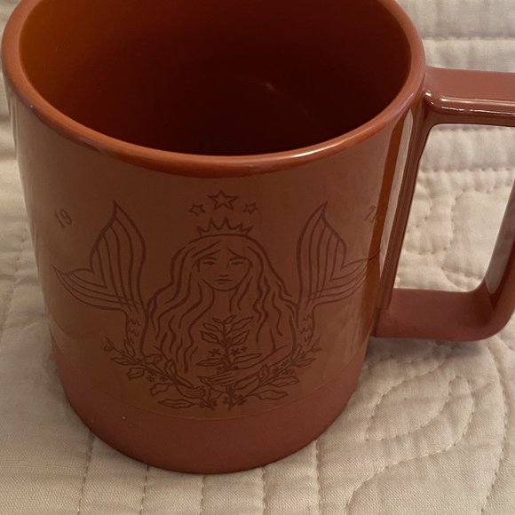 Mermaid Spring 2021 Starbucks 50th Anniversary Mug Terra Cotta Ceramic 12 Oz Mug - Picture 1 of 15